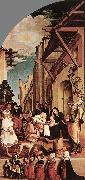 HOLBEIN, Hans the Younger The Oberried Altarpiece (left wing) sg oil on canvas